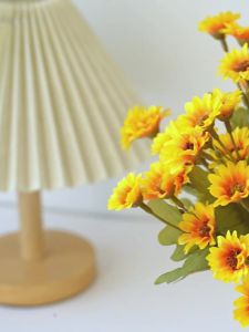 Hoa Cúc Nhân Tạo Trung Tâm Bàn Tiệc Nhựa Giả Cây Hoa Cầm Tay Cho Phòng Cưới Tiệc Tại Nhà Quà Tặng Lễ Hội Trang Trí
