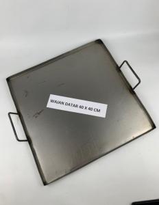 WAJAN DATAR 40X40 CM DAN 35X45 CM KUALI UNIVERSAL SERBAGUNA ALAT MEMASAK ANTI KARAT PENGGORENGAN TEFLON PANGGANG HARGA TERMURAH ANTI LENGKET BAHAN BESI PLAT TEBAL LAPIS ECOLON AMAN UNTUK MAKANAN BARANG BERKUALITAS PROMO DISKON TERLARIS