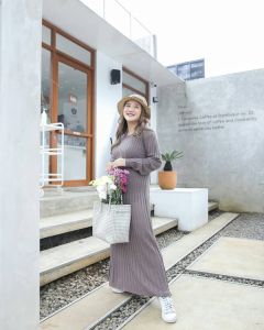 Dress Rajut Basic new Boxy Premium Allsize fit XL