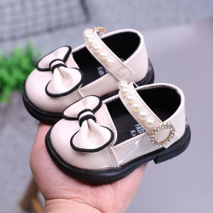Soft Bottom Princess Style Baby Walking Shoes Leather