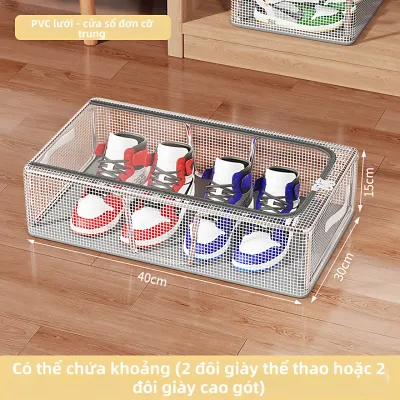 YOUNA | Tủ Đựng Giày Tiết Kiệm Không Gian Gập Gọn Trong Suốt
