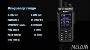 Iradio UV-98 PLUS GPS Walkie Talkie APRS Air Band 10W Cross Band Repeater LSB CW CB SW MW LW SSB HF Multi Band 1024CH Ham Two Way Radio