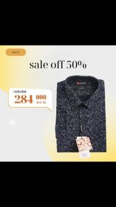 Áo sơ mi Khatoco sale off 50% (S)