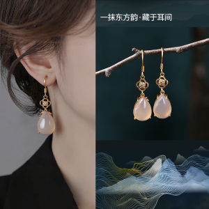 New Chinese Style Retro Court Elegant Womens Earrings Hanfu Qipao Accessories Fresh out Fashion Jewelry Fresh Air Personality