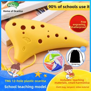 Plastic Resin 12-hole C Tune Ocarina Medium/High Tone