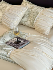 ZHIDING | French Style Icy Silk Summer Bedding Set Cooling