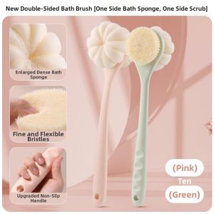 Long Handle Soft Bristle Scrubbing Bath Brush