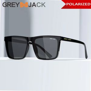 Grey Jack Kacamata Sunglasses Polarized Anti Uv/Silau TR90 Style Kotak Terbaru Fashion Wanita dan Pria 7504