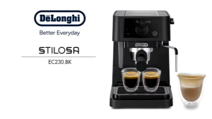 Máy Pha Cà Phê Espresso DeLonghi Stilosa EC230.BK – 15 Bar Vòi Đánh Sữa Pha Cappuccino & Latte