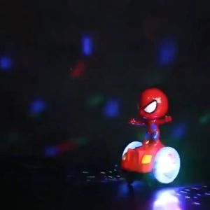 SpiderMen balance car electric vibrato with the same electric dancing robot toys for kids toy for boys