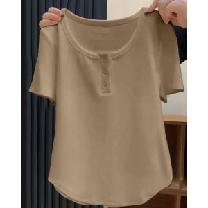 QIAOCHENXIAN | Design-Slimming T-Shirt for Women