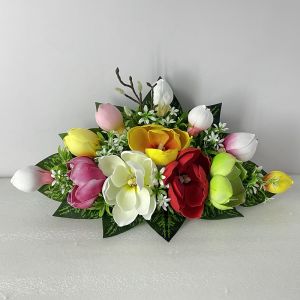 Hoa Mộc Lan Trang Trí Mẫu Ngang 25x60 cm Có Đèn Sáng