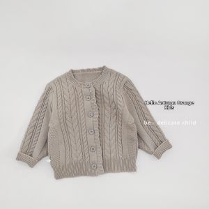 Cute Korean Style Cable Knit Cardigan for Girls