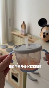 Botol minum bayi ricchel baby training cup sedotan bayi 6 bulan ke atas cangkir bayi latihan minum