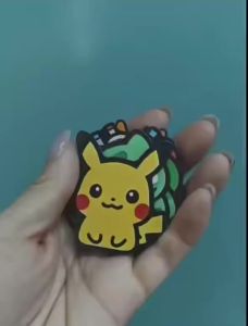 Bandai | Cute Pokemon Fridge Magnet PVC Door Sticker Home Decor Anime Cartoon Figure Refrigerator Magnets Room Decoration Gifts