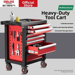 Delixi | Heavy-duty Multi-function Tool Cart for Auto Repair