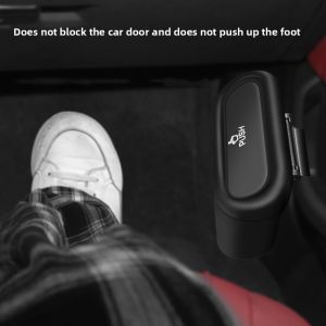 For Opel Vectra B 1995~2002 Car Door Clip Stand Holder Kit Black Square Pressing With Lid Portable Hanging Trash Can Accessories