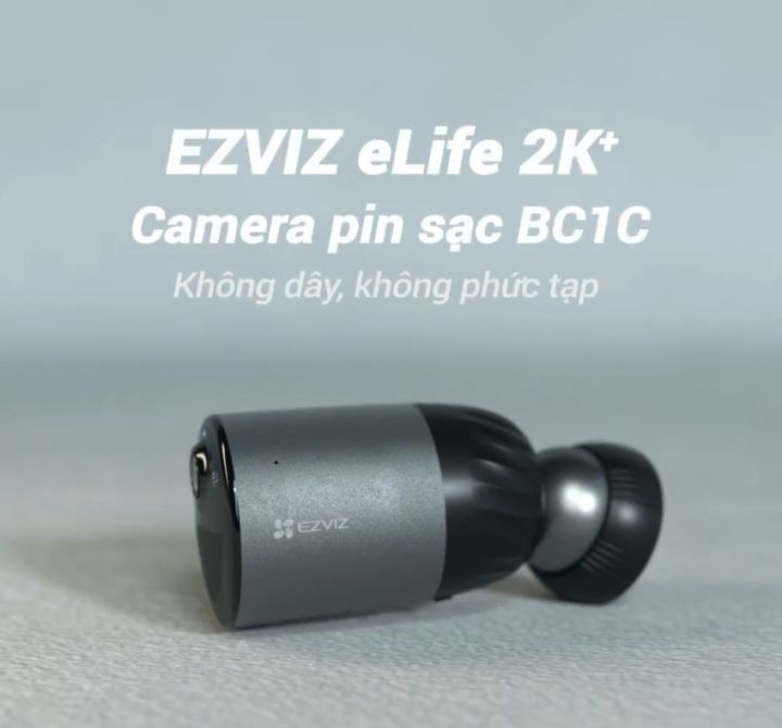 Camera EZVIZ BC1C kèm pin năng lượng mặt trời, không dây trong nhà ...