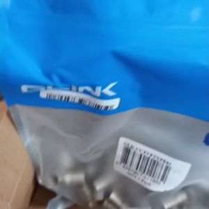 GLINK หัว F type RG6 ย้ำ รัด บีบ (10ตัว/ถุง) หัวเข้าสายทีวี หัวแจ๊คกล้องวงจร งานกล้องวงจร กล่องทีวี