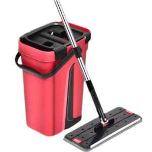 Keler Home Use Flat Mop Rotating Lazy No Hand Wash Cloth Tile Floor Dry Wet Two Use Stainless Steel Rod Ultrafine Fiber Material