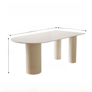 Cream Style Reception Conference Table Pure White Wedding Shop Beauty Salon Rest Area Internet Hot Casual Studio Order Receiving Table and Chair