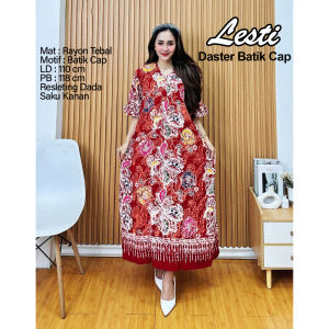 Pakaian Wanita Daster Jumbo XXL dan XL kain rayon Samitex Batik Cap untuk ibu menyusui