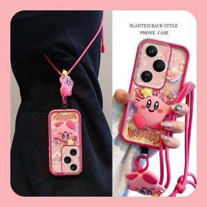 Phone Case Honor 400 Pro Honor400 Honor400Pro 5G Cute Colour 3D Dolls Cartoon Soft Casing with Portable Lanyard Lens Protection Shockproof Silicone Back Cover 2025
