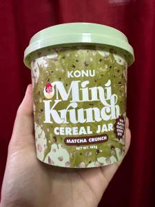 160g Konu Mini Crunch Cereal Jar Cookies n CreamMatchaRainbow Choco Glazed and White Choco Glazed