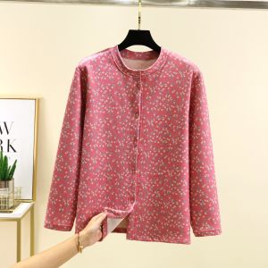 JIFANPAUL | Warm Knit Cardigan for Women 50+ with Fleece Lining and Double-Faced Fleece