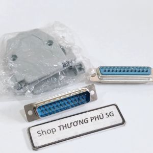 Đầu Com 25 Kim Đực (DB25M Kim Đực) / Đầu hàn Com 25 (DB25M) (Bao gồm võ nhựa)