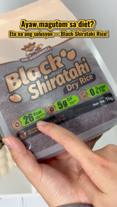 Mr.Squirrel 2kg Low Carb Black Shirataki rice Healthy Food Low Carb 0 Fat 0 Sodium No-Cook