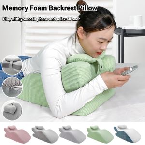 Memory Foam Backrest Pillow For Sleeping Lumbar Support Ergonomic Design Back Pain Relief Cushion