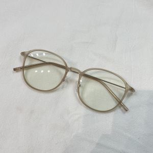 Ultra-Lightweight round Frame Glasses TR90 Rimless Optical Glasses for Men And Women Anti-blue Light Color-Changing Glasses