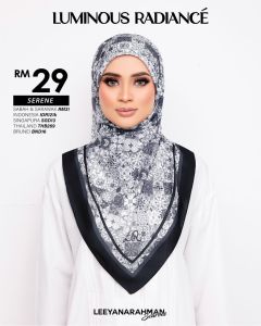 Luminous Radiance Series LeeyanaRahman Scarves Aidilfitri 2025 Bawal Chiffon Velvet Printed Wangi