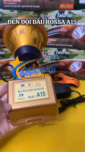 ĐÈN ĐỘI ĐẦU THÁI ROSSA A15 KÍN NƯỚC ÁNH SÁNG TRẮNG CHIP LED SIÊU SÁNG