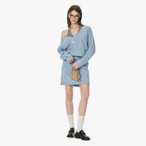 Turn Signal | V-Neck Long Sleeve T-shirt and Skirt Set Women Spring Fashion Sport Casual