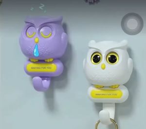 Gantungan Kunci Serbaguna Bentuk OWL mata bisa bergerak