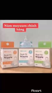[Cam kết chính hãng] Núm ti Moyuum Hàn Quốc đủ size 1 - 4