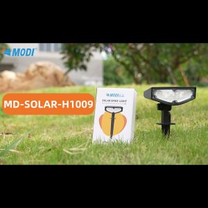 Modi โคมไฟปักสนาม/ติดผนังโซล่าเซลล์ แสงขาว/แสงคูลไวท์/แสงขาว ส่องต้นไม้และสวน ให้ลับ ลม ทางเดิน พลังงานแสงอาทิตย์ 0ค่า ไฟ LED สำหรับการเปิดปิดอัตโนมัติ