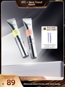 Dual Color Eye Bag Cream Concealer for Spots Tear Troughs Acne Scars and Dark Circles ZFC