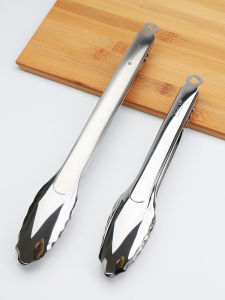 British Import 304 Stainless Steel Food Clip Non-Stick Pan Special Steak Tong Barbecue Clip Food Clip Tail Goods