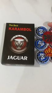 Biji Karambol Tebal 3 mm Motif Jaguar / Random | Koin Krambol Satu Lapis Original | Keping Kerambol 3mm | Coin Carambol Carrom Games