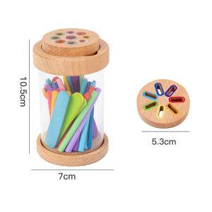 Montessori Color Sorting Toy for Toddlers | Wooden Fine Motor Skill Toy for Kids | Educational Sensory Learning Game 1-3 Years