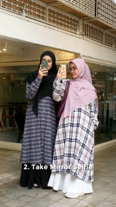 Audina Nafisah Tunik Flanel Kotak Kotak Lembut