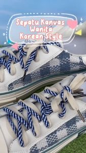 GRATIS BOX HS-0280 Sepatu Kanvas Karina Shoes Sneakers Wanita Casual Premium Terbaru