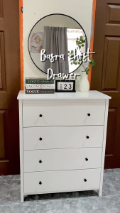 (Free Shipping) FINSSO 4 Layers Basra Chest Drawer 8 Door Wardrobes | Drawer Clothes Storage With Knob | Almari Baju | Laci Baju | Wardrobe | Chest Drawer Cabinet Drawer