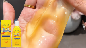 Eelhoe Sulfur Shampoo Sulfur Anti Dandruff Oil Control Shampoo Deep Cleansing Improves Oily Hair Anti-Fungal Repairing Hair Wash 227g