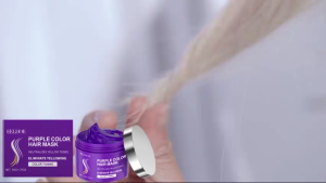 EELHOE Keratin Purple Hair Mask: Nourishes and Hydrates—Ideal for Dry Hair—Tames Frizz for a Smooth Lustrous Finish.