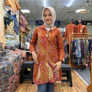 Baju Batik Tunik | Batik Couple Pasangan | Batik Seragam | Batik Sarimbit | Batik Kerja | Bahan Katun Lapis Furing Trikod