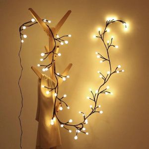 Indoor room bedroom tree branch atmosphere light string tree branch light bedroom layout room plug-in decorative light